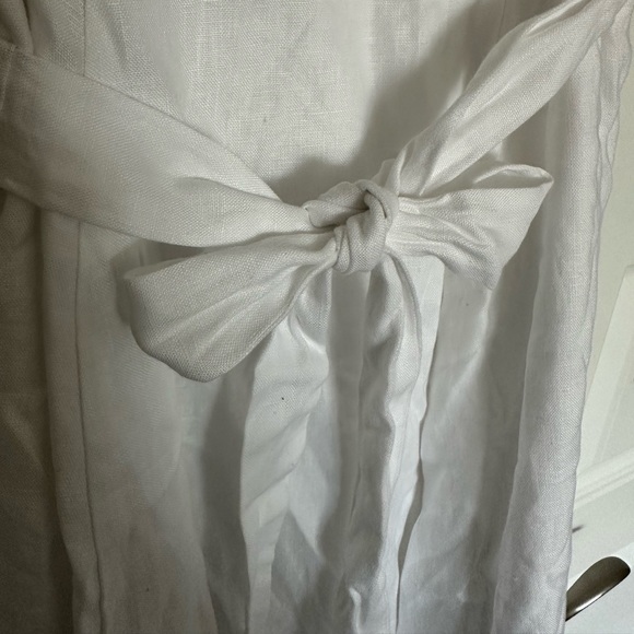 Reformation Weiss V Neck Linen Wrap Dress- NWT - Picture 7 of 9